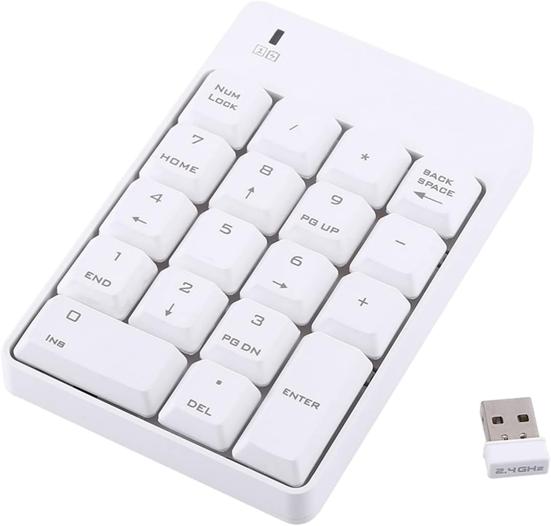 KIMISS 2,4 GHz Wireless USB, Nummernblock Nummer 18 Tasten Laptop Nummernblock Nummernblock Numeric
