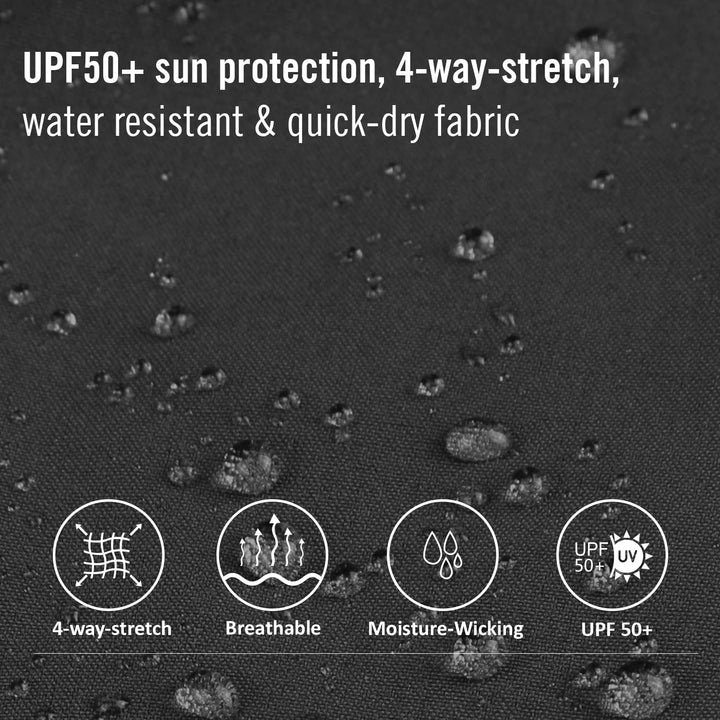 BALEAF Damen Outdoorhose Wanderhose Wasserdicht Schnelltrocknend Leicht Trekkinghose Capris UV Schut