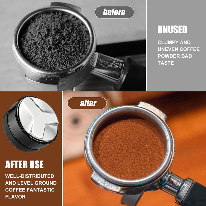 Coffee Leveling Tool, 58mm, Coffee Distributor Kaffeeverteiler | Mit Tampermatte, zum Nivellieren vo