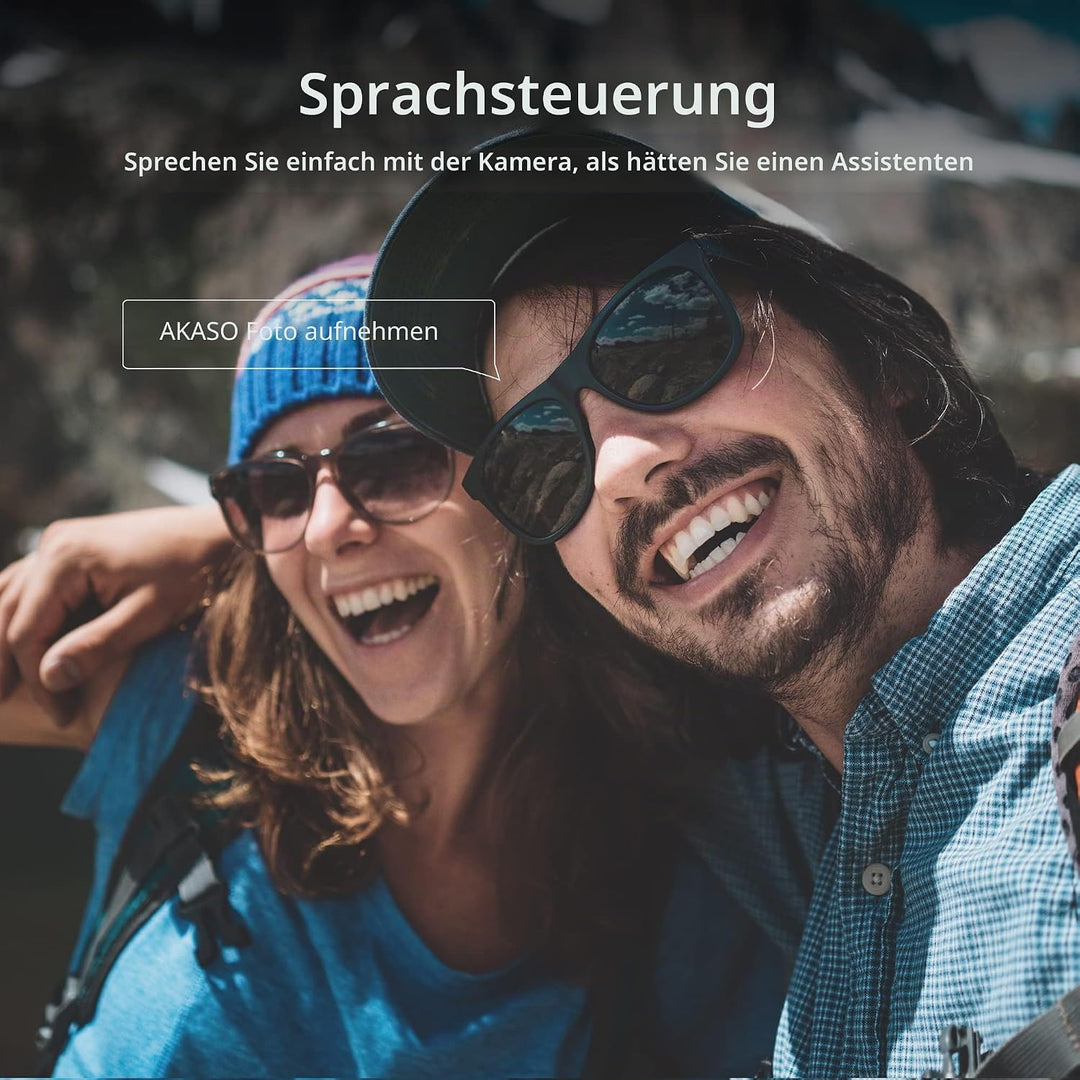 AKASO Brave 7 Action Cam 4K30FPS mit 256GB U3 microSDXC Speicherkarte 20MP WiFi Unterwasserkamera IP