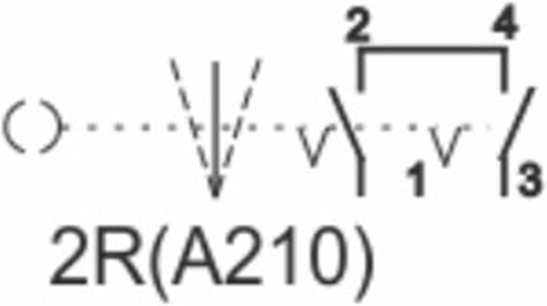 Schaltereinsatz CA4 2R A210 zweiseitig rastend KRAUS&NAIMER