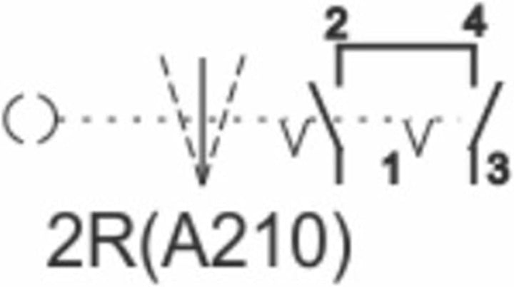 Schaltereinsatz CA4 2R A210 zweiseitig rastend KRAUS&NAIMER