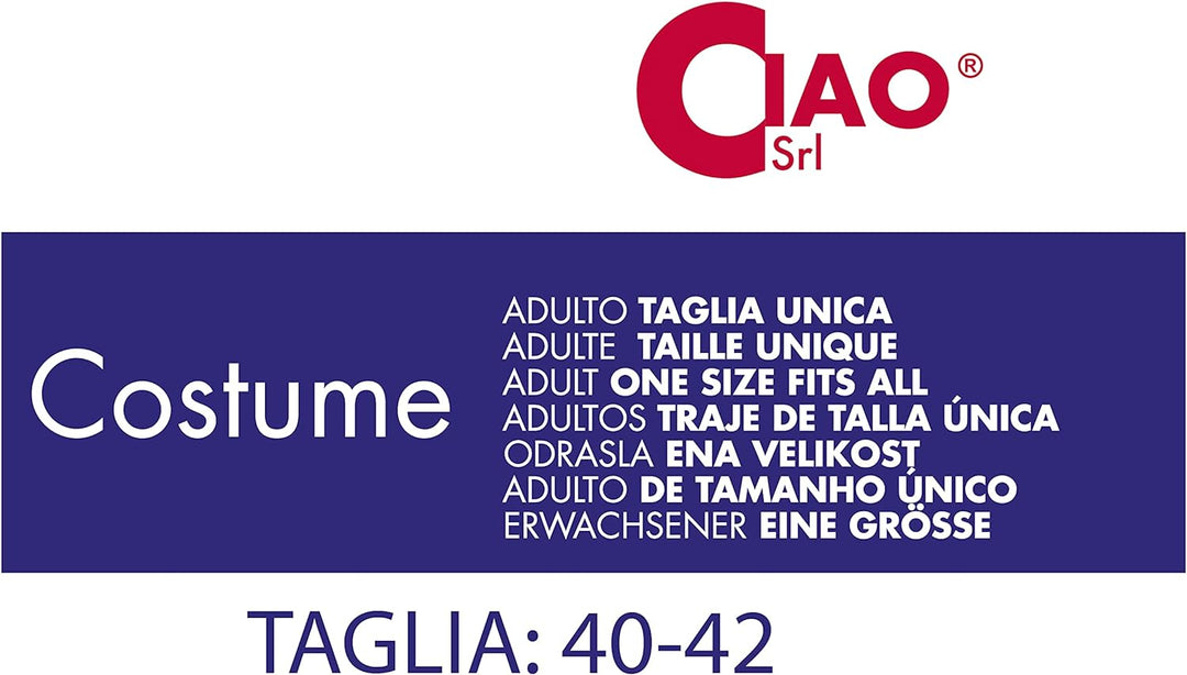 Ciao -Alte Befana Kostüm Unisex Erwachsene (Einheitsgrösse) mit Maske, Schwarz, 26600