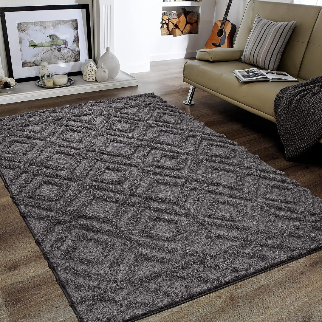 SANAT Wohnzimmer Teppich - Luxus Shaggy Nicht-schuppend Teppich, Wohnzimmer Schlafzimmer Esszimmer E