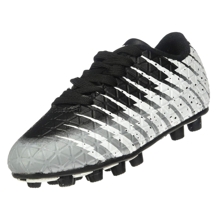 Vizari Bolt FG Fussballschuhe für Kinder, Fester Boden, Outdoor-Fussballschuhe für Kinder, Schwarz/W