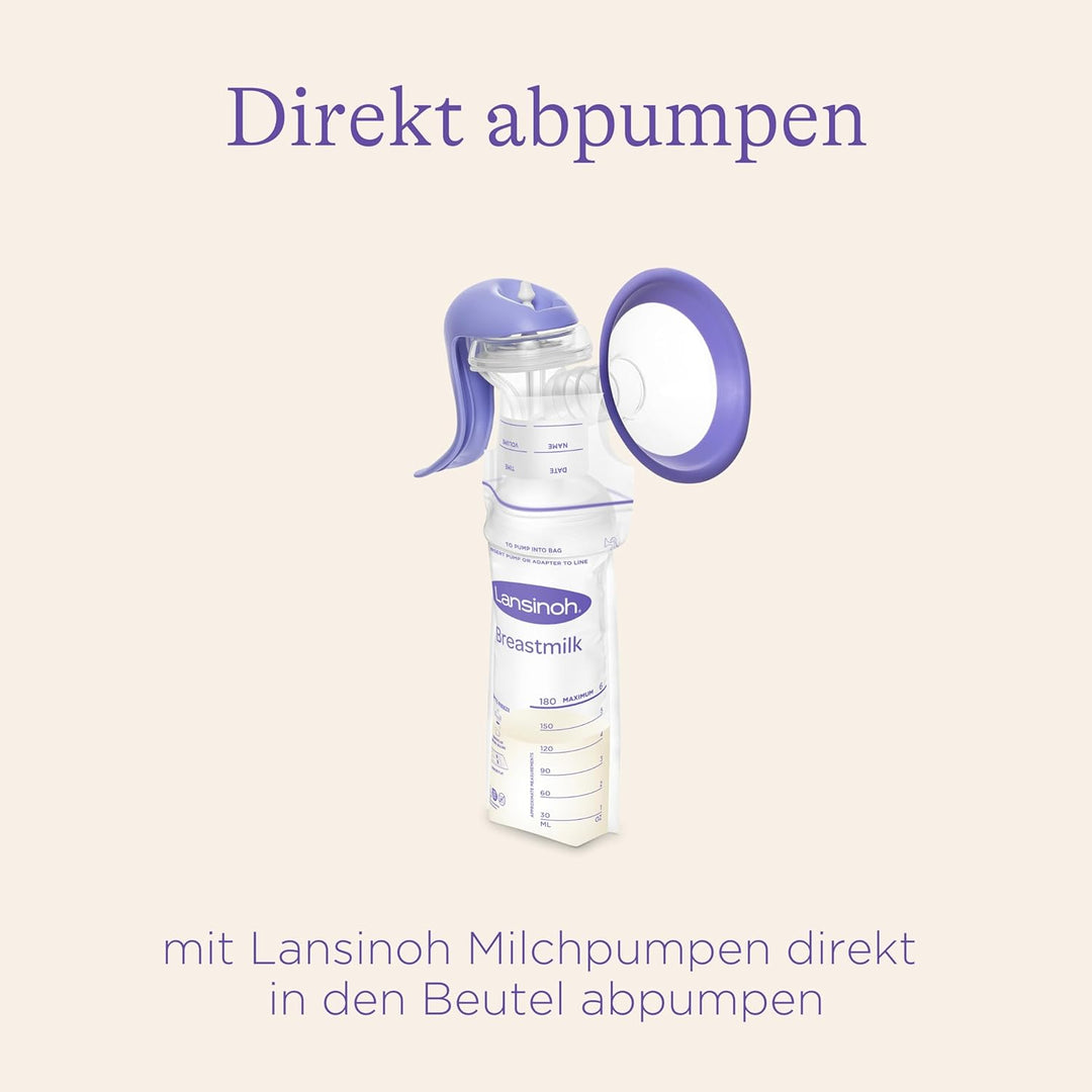 Lansinoh Handmilchpumpe - manuelle Milchpumpe für sanftes und effektives Abpumpen, Handmilchpumpe