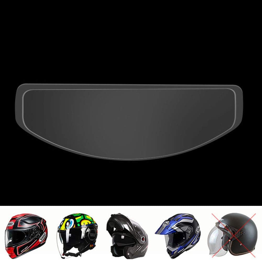 Tongdejing Helmvisier Anti-Beschlag-Folie, Universal-Schutzfolie, Objektiveinsatz, Motorradhelm-Visi