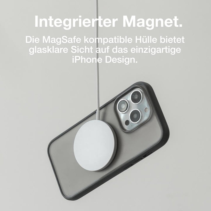 Woodcessories - iPhone 15 Pro Max Clear Case mit MagSafe | Transparente Handyhülle mit Kameraschutz