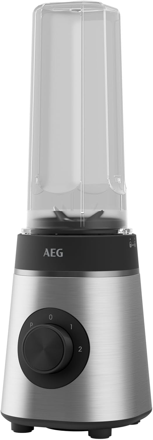 AEG Standmixer CB4-1-6ST Deli 4 Edelstahl / 350 Watt / 23.000 Umdrehungen/Minute / 600 ml Krug/Spülm