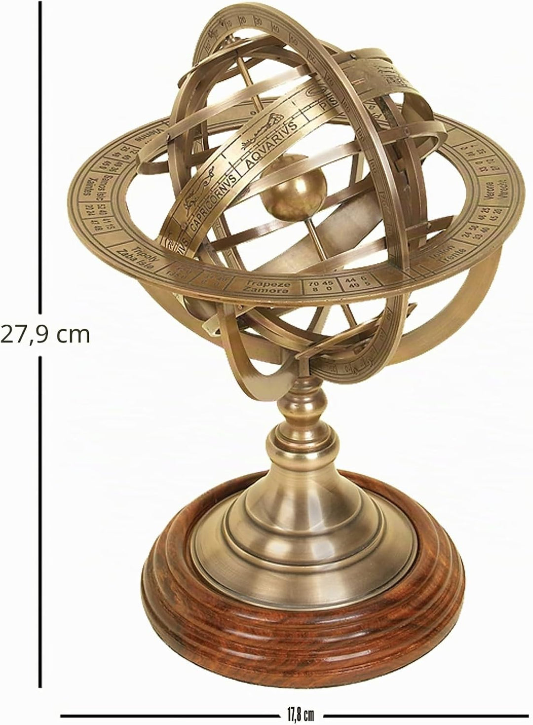 Deco 79 Messing Globe Armillary Einzigartige Tisch Decor