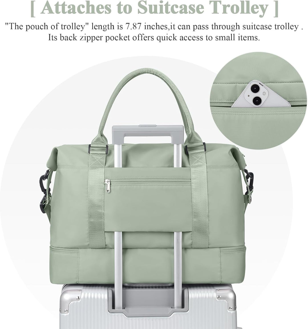 Reisetasche Damen Handgepäck Tasche Sporttasche Weekender Bag Schwimmtasche Wasserdicht Travel Bag D