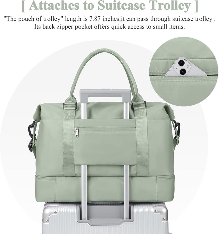 Reisetasche Damen Handgepäck Tasche Sporttasche Weekender Bag Schwimmtasche Wasserdicht Travel Bag D