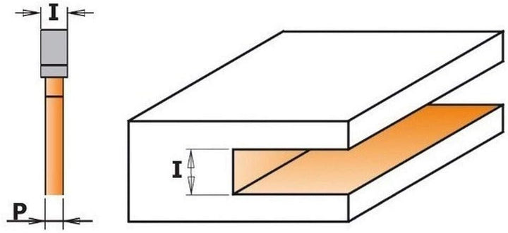 CMT ORANGE TOOLS 922.350.11B - SCHLITZFRÄSER MIT ANLAUFLAGES=12 D=47.6X5
