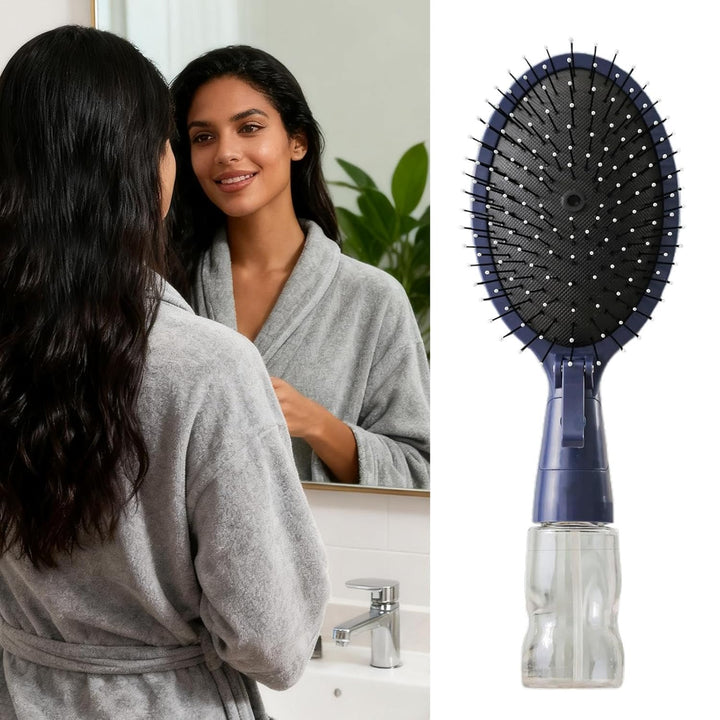 Styling-Pflegebürste – Mister Hair Tool zur Kräuselkontrolle, ABS-Material mit Wasserspeicher, glatt