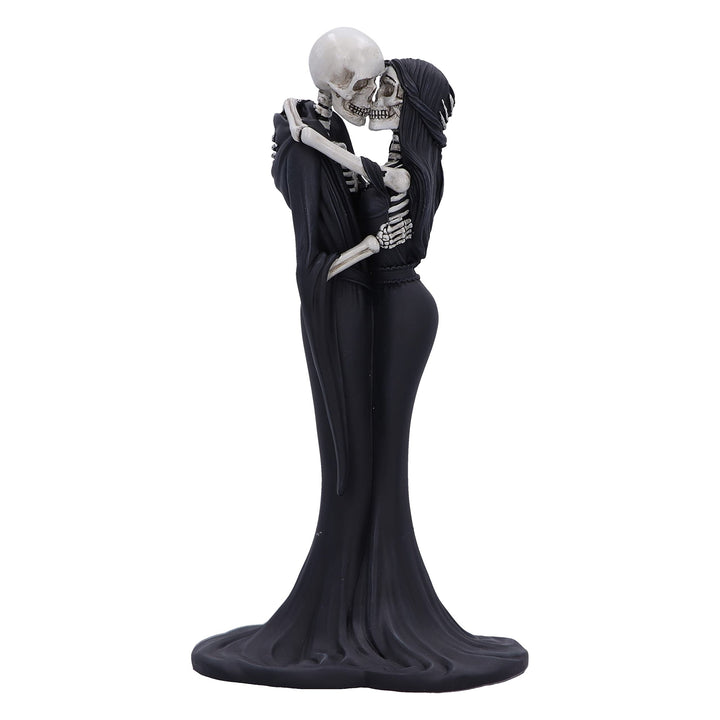 Nemesis Now Eternal Kiss Dekofigur, 24 cm, Kunstharz, Gothic-Hochzeitsgeschenk, Skelett-Kuss-Figur,