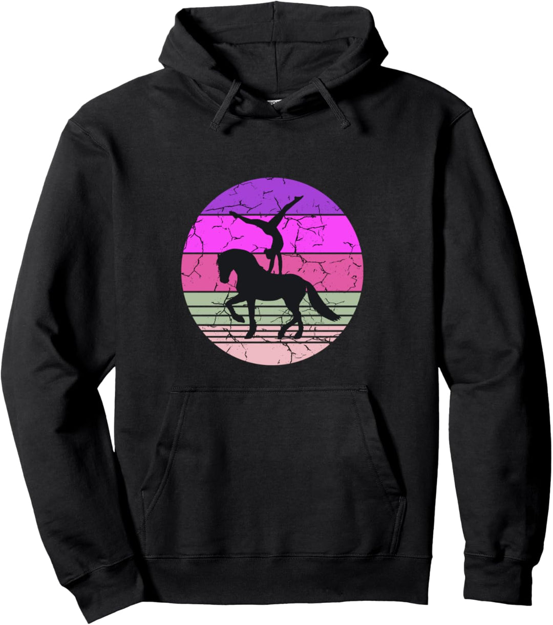 Voltigierer Volti - Pferde Retro Voltigieren Pullover Hoodie