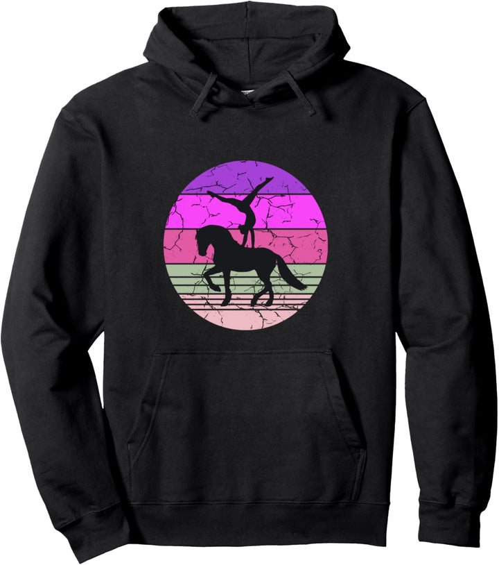 Voltigierer Volti - Pferde Retro Voltigieren Pullover Hoodie