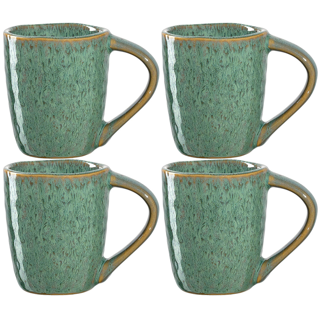 LEONARDO HOME 018597 MATERA Espressotasse 90 ml grün 4er-Set, Keramik Grün Espressotassen, Grün Espr