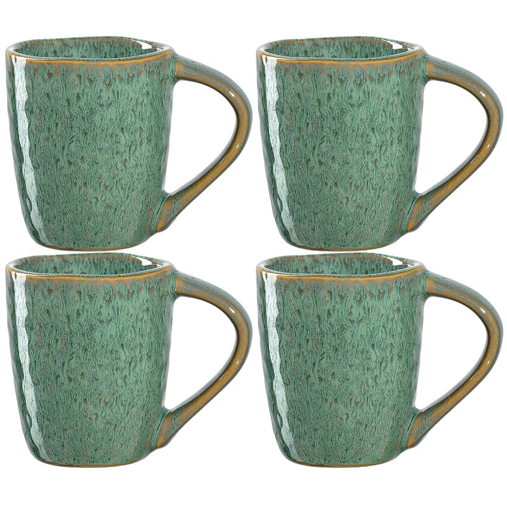 LEONARDO HOME 018597 MATERA Espressotasse 90 ml grün 4er-Set, Keramik Grün Espressotassen, Grün Espr