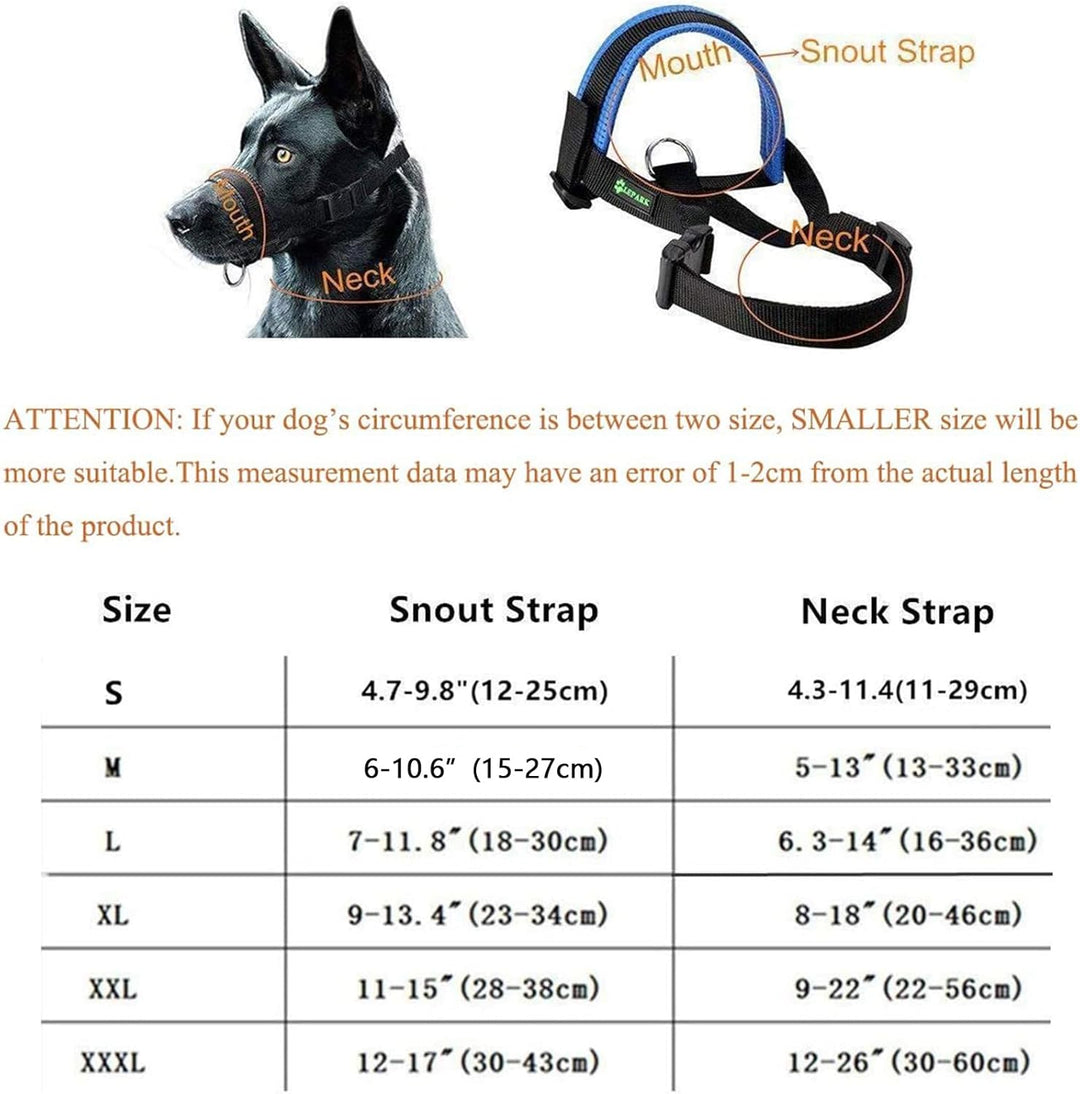 Nylon-Maulkorb für kleine, mittelgrosse und grosse Hunde, verhindert Beissen, Bellen und Kauen, vers