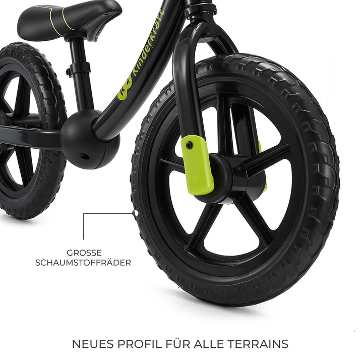Kinderkraft 2WAY Next Off Road Laufrad, Schwarz, Schwarz