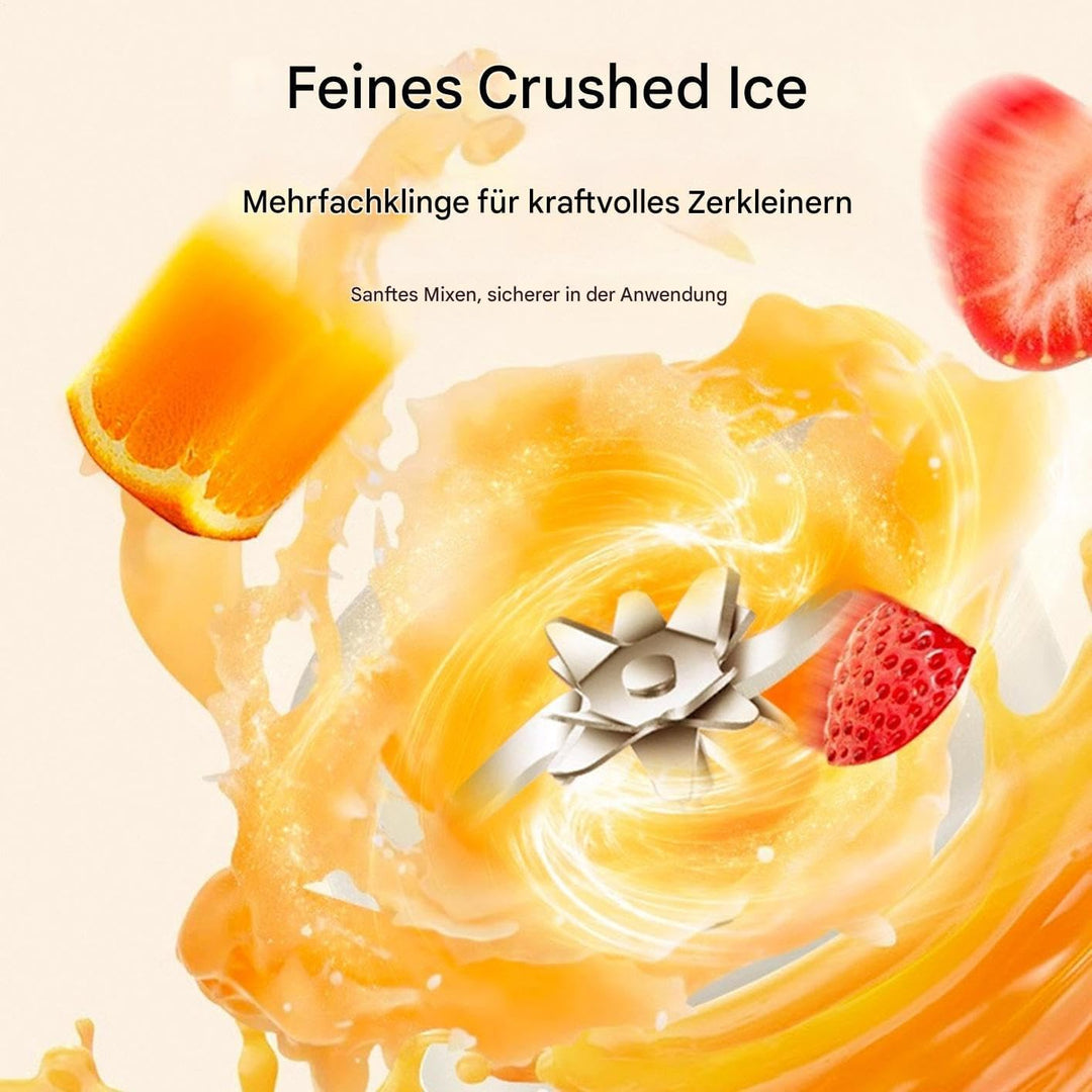 Kabelloser Und Tragbarer Mixer - 550 ml Auslaufsicherer Kabelloser Leistungsstarker Mixer für Shakes