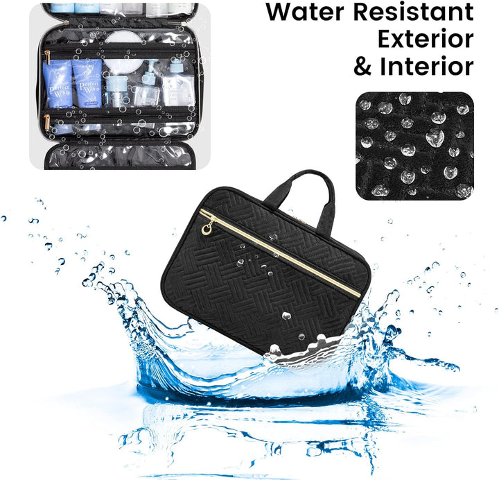 LOVEVOOK Kulturtasche Damen Gross, wasserdichte Kulturbeutel zum Aufhängen, Faltbare Waschtasche Kos