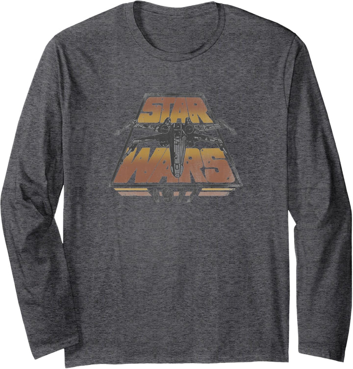 Star Wars X-Wing 1977 Vintage Retro Langarmshirt