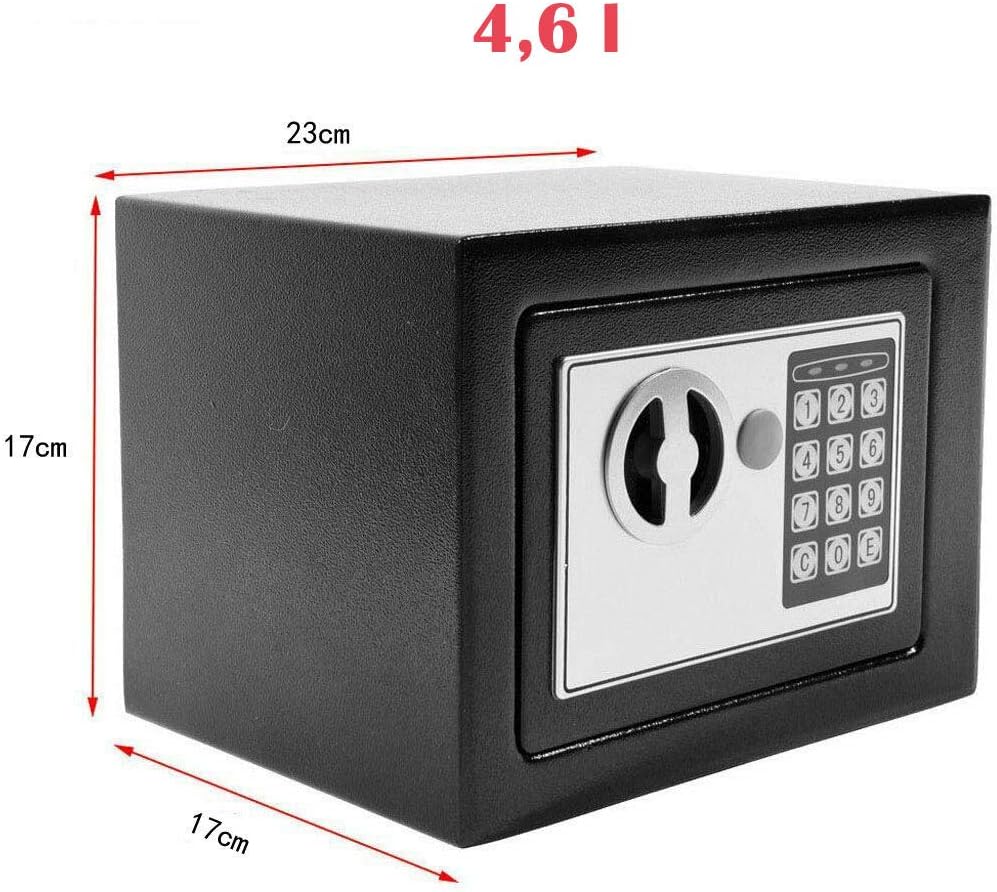 Tresor 4,6 l elektronische Kombination kleine Elektrogeräte Möbeltresor, Kleiner Tresor, Safe, Schra