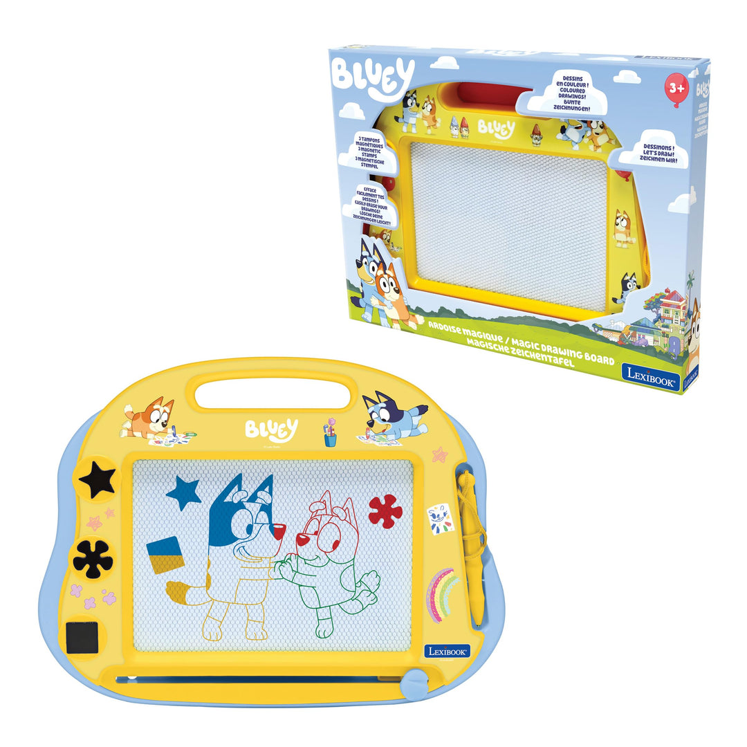 Lexibook, Bluey, mehrfarbiges magnetisches Zeichentablett, künstlerisches Spielzeug für Kinder mit S