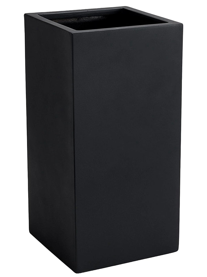 VIVANNO Pflanzkübel Blumenkübel Übertopf Säule Fiberglas Anthrazit Block 80x40x40, 80x40x40 cm Anthr