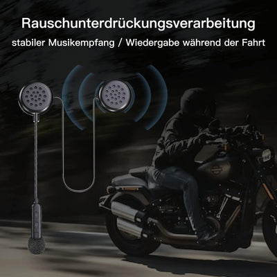 Motorrad Helm Headset Motorcycle Helmet Bluetooth Headset Bluetooth 5.0 Motorradkopfhörer,automatisc