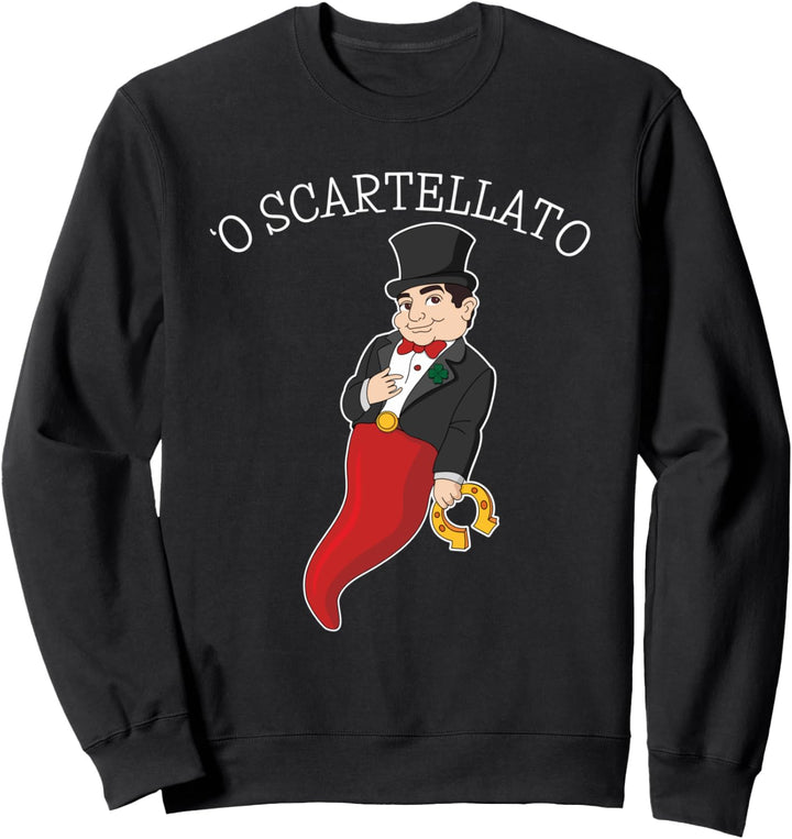 Italian Lucky Charm Scartellato Gobbo Napoletano Smorfia Sweatshirt