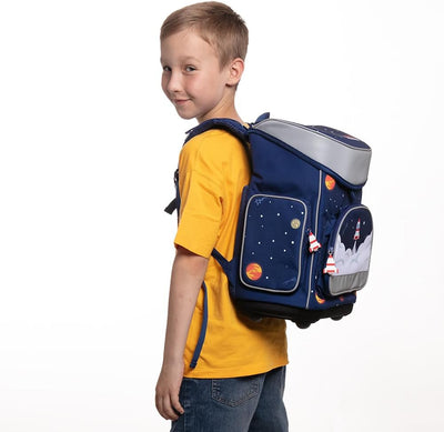 MUWO Kinder Schulranzen Set 5tlg. ergonomischer leichter Schulrucksack mit Sporttasche, Turnbeutel,
