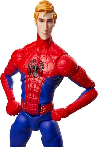 Marvel Legends Series Peter Parker, Action-Sammelfigur zu Spider-Man: A New Universe (15 cm), Peter