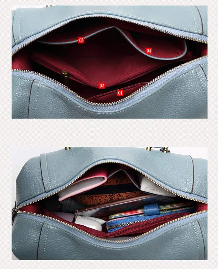 Coolives Damen Tasche Handtasche Henkeltasche aus PU-Leder Boston Umhängetasche Schultertasche Elega