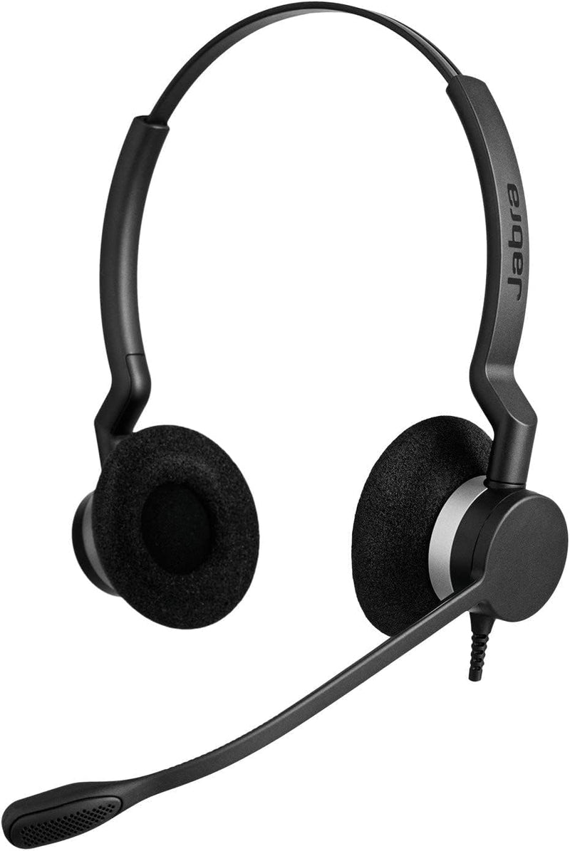 Jabra Biz 2300 QD On-Ear Stereo Headset mit Schnelltrennkupplung - Noise Cancelling Kabel-Kopfhörer