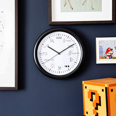 getDigital Matheuhr Wand Mathe-Uhr-Verschlüsselte Wanduhr mit vielfältigen Mathematik Aufgaben-Kreat