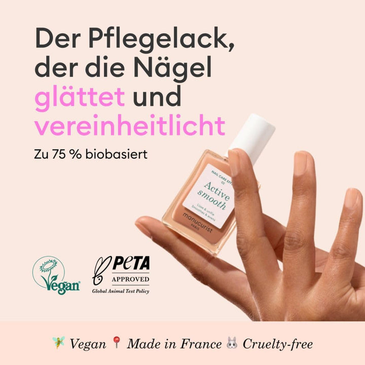 MANUCURIST Active Smooth 02 Nagellack Goldtöne Reparierende und Glättende Nagelpflege - Nagellack Nu