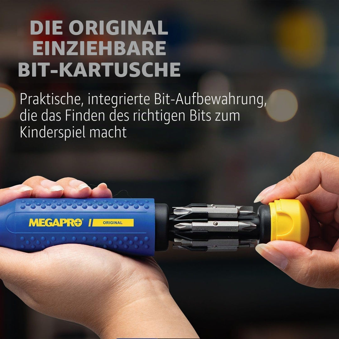 MEGAPRO 15-in-1 Original Multibit Schraubendreher | Home DIY & Reparatur | Professionell | 14 Indust