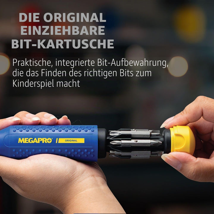 MEGAPRO 15-in-1 Original Multibit Schraubendreher | Home DIY & Reparatur | Professionell | 14 Indust