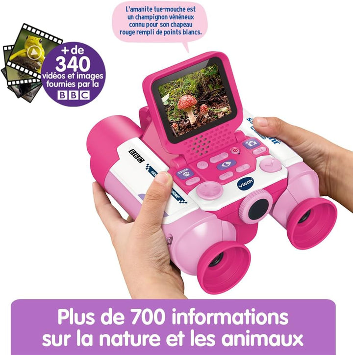 VTech Genius XL – Interaktives Video-Fernglas, Rosa