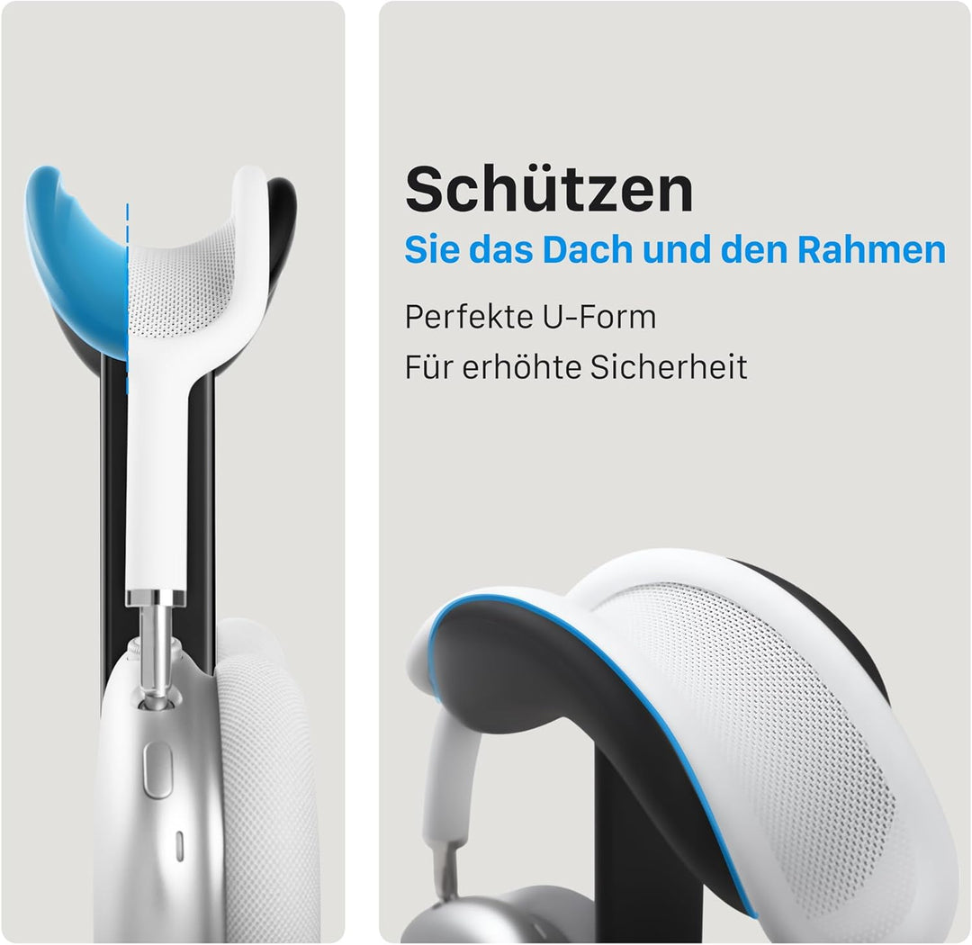 AirPods Max Ständer mit Schlafmodus, Aluminium Kopfhörerhalterung für Schreibtisch, rutschfest & kra