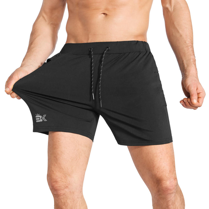 BROKIG Laufhose Herren Kurz Trainingsshorts Running Shorts | Herren Sport Shorts Schnell Trocknend K