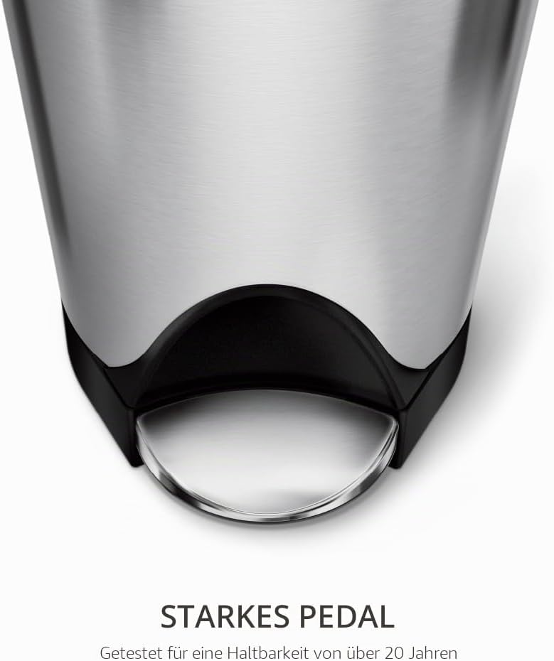 simplehuman CW2058 18 Liter, schmetterling Treteimer, Mülleimer Küche, Abfalleimer, Mülltrennsystem,