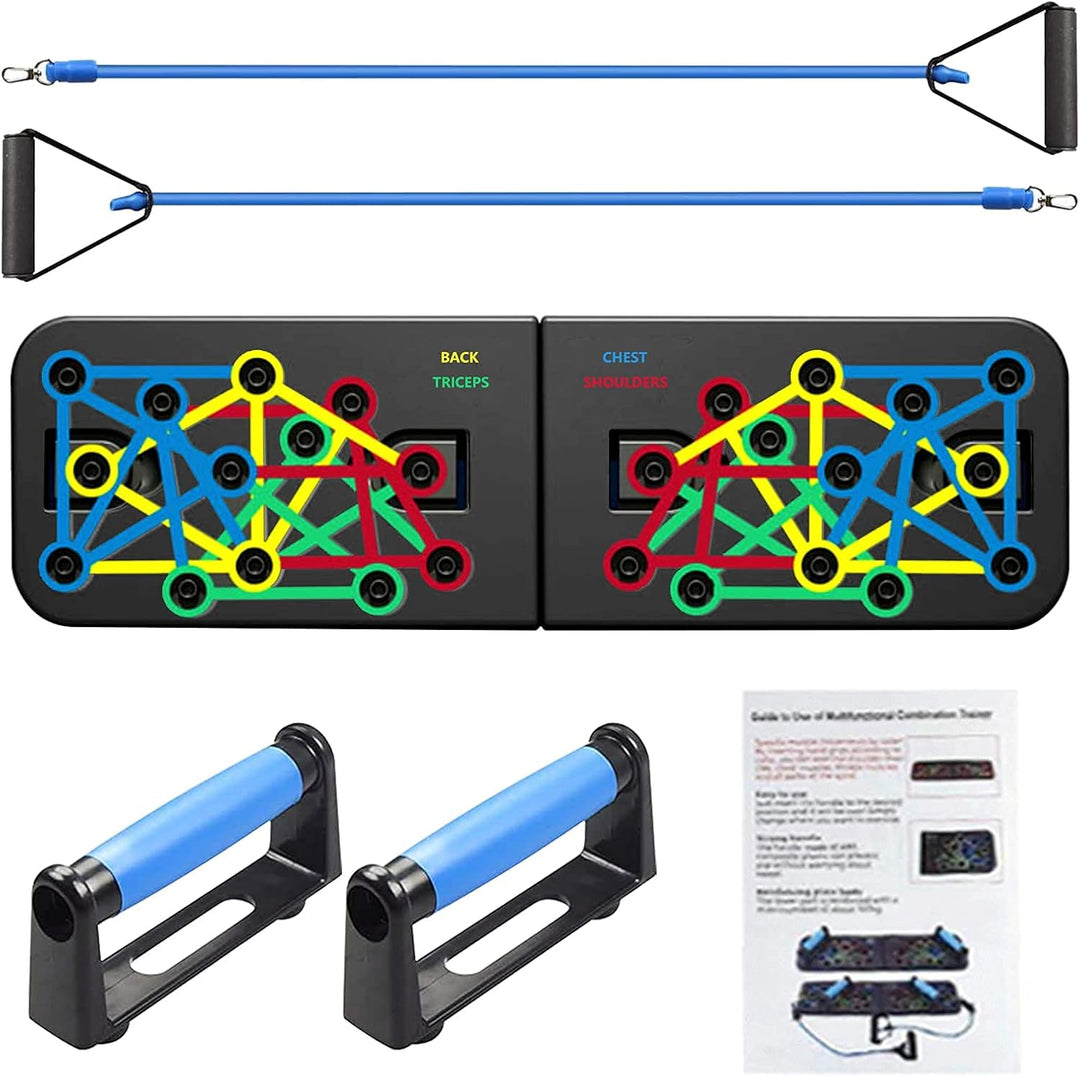 Unipampa Push Up Rack Board, 23 in 1 faltbares Multifunktions Heimtrainings Fitnessgerät, Tragbarer