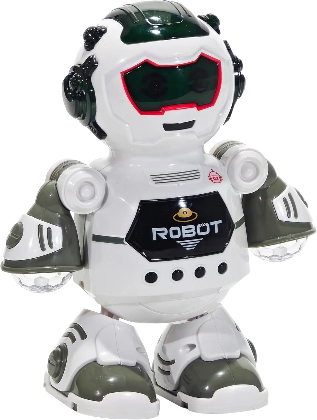 Spielzeugroboter mit Lichtern und Klängen, Tanz spielt und leuchtet Roboter, gehen mit Lichtern und