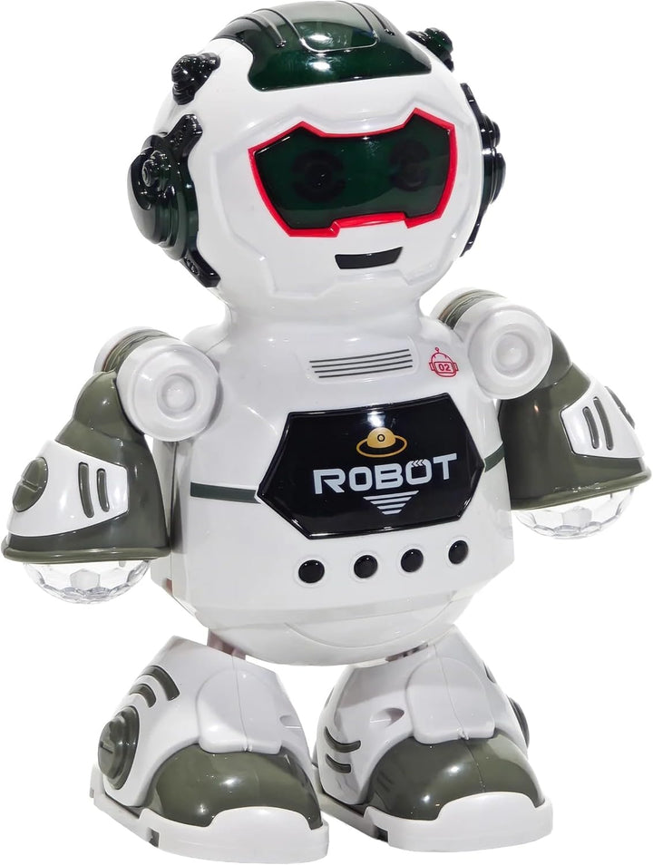 Spielzeugroboter mit Lichtern und Klängen, Tanz spielt und leuchtet Roboter, gehen mit Lichtern und