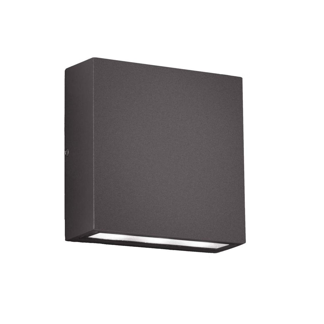 Trio Leuchten LED Aussenleuchte Thames 229360242, Aluminium anthrazit, 2 x 3 Watt, Breite 14cm Anthr