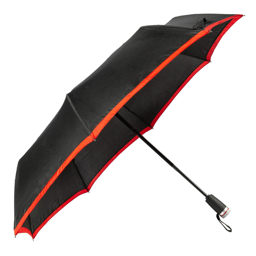 Hugo Boss Gear Regenschirm Taschenschirm aus Polyester in der Farbe Rot, Masse offen: Länge ca. 62 c
